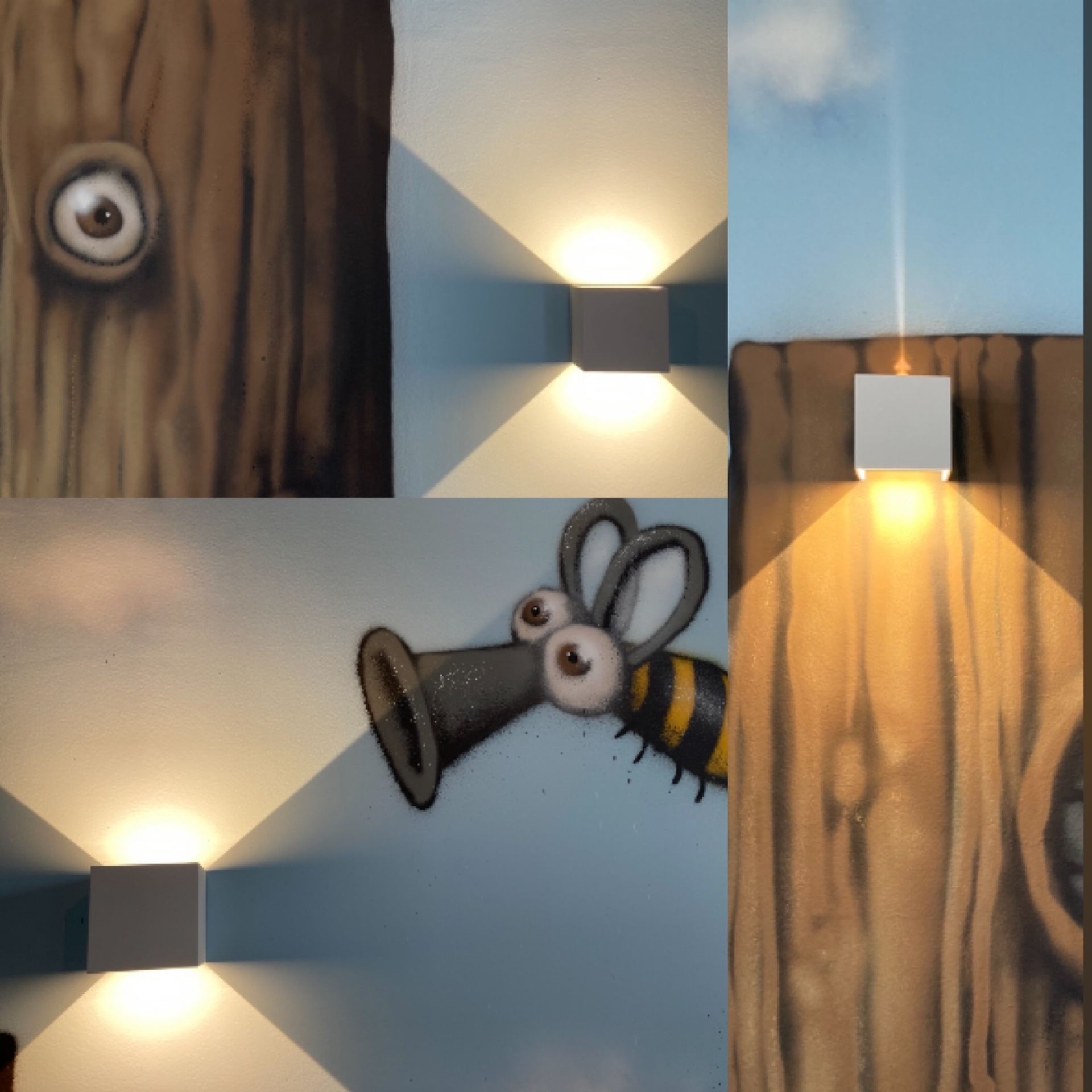 Gros plan sur des appliques murales