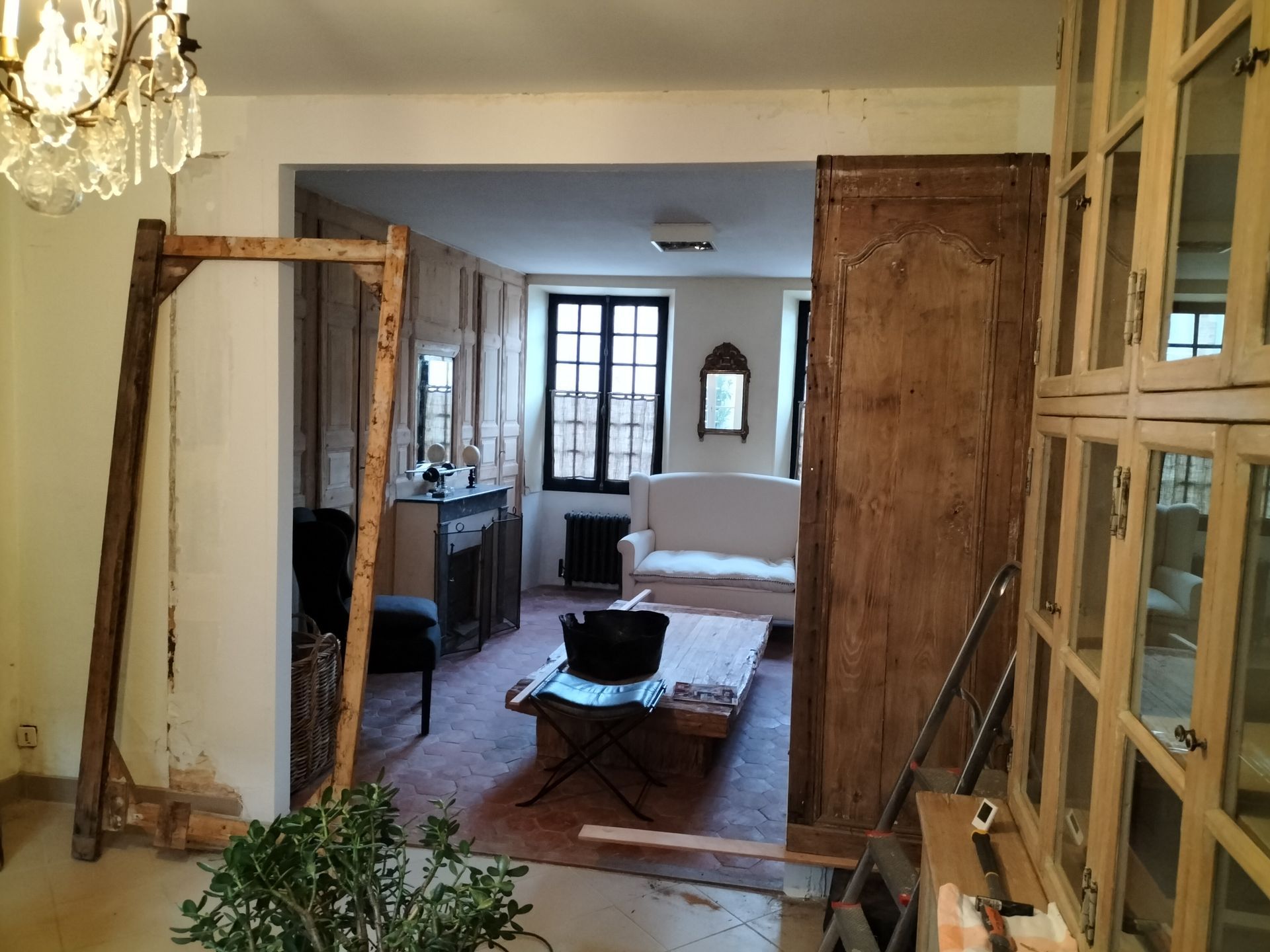 Travaux d'aménagement en cours