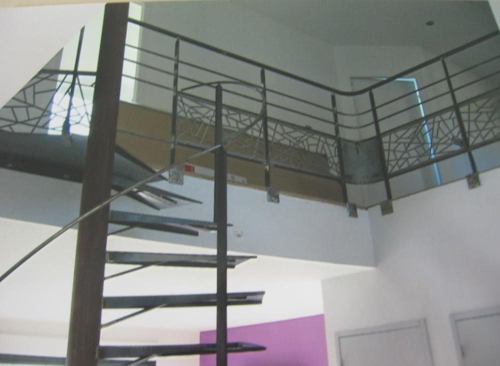Rampe d'escalier en acier