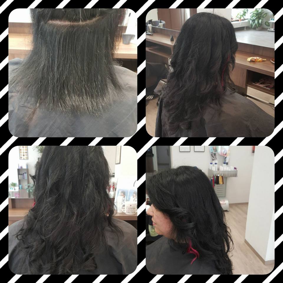 Haare dunkel färben und stylen