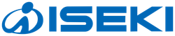 Logo bleu « ISEKI » avec une icône représentant une silhouette stylisée.