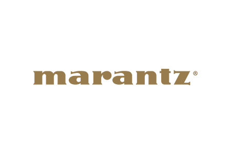 Ein Marantz-Logo auf weißem Hintergrund