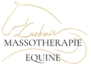 Un dessin de la tête et de la queue d'un cheval avec le mot laeknir écrit en dessous.