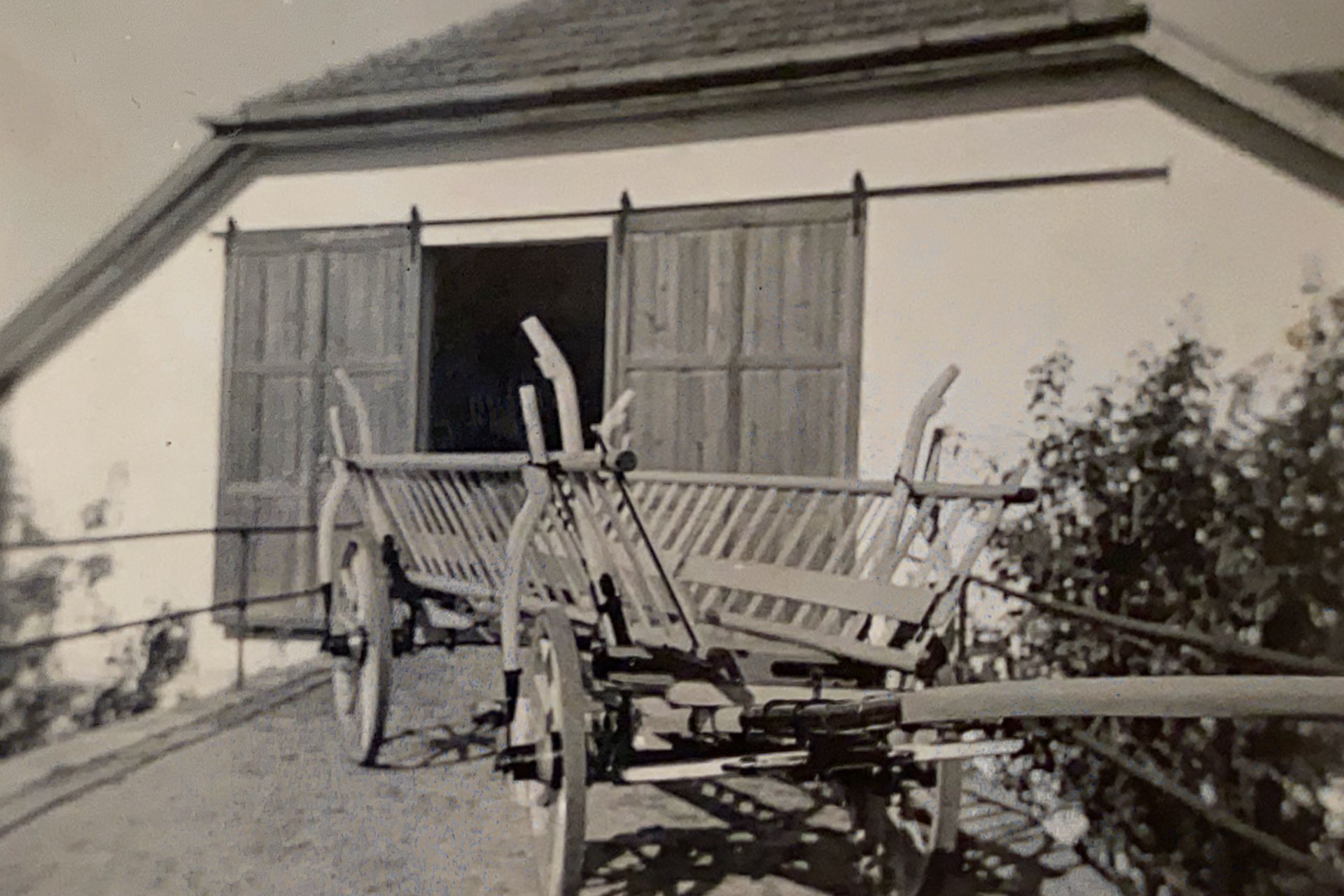 Historischer Leiterwagen für den Heutransport