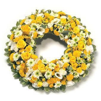 Couronne de fleurs D-29 - Fleuriste Roseraie