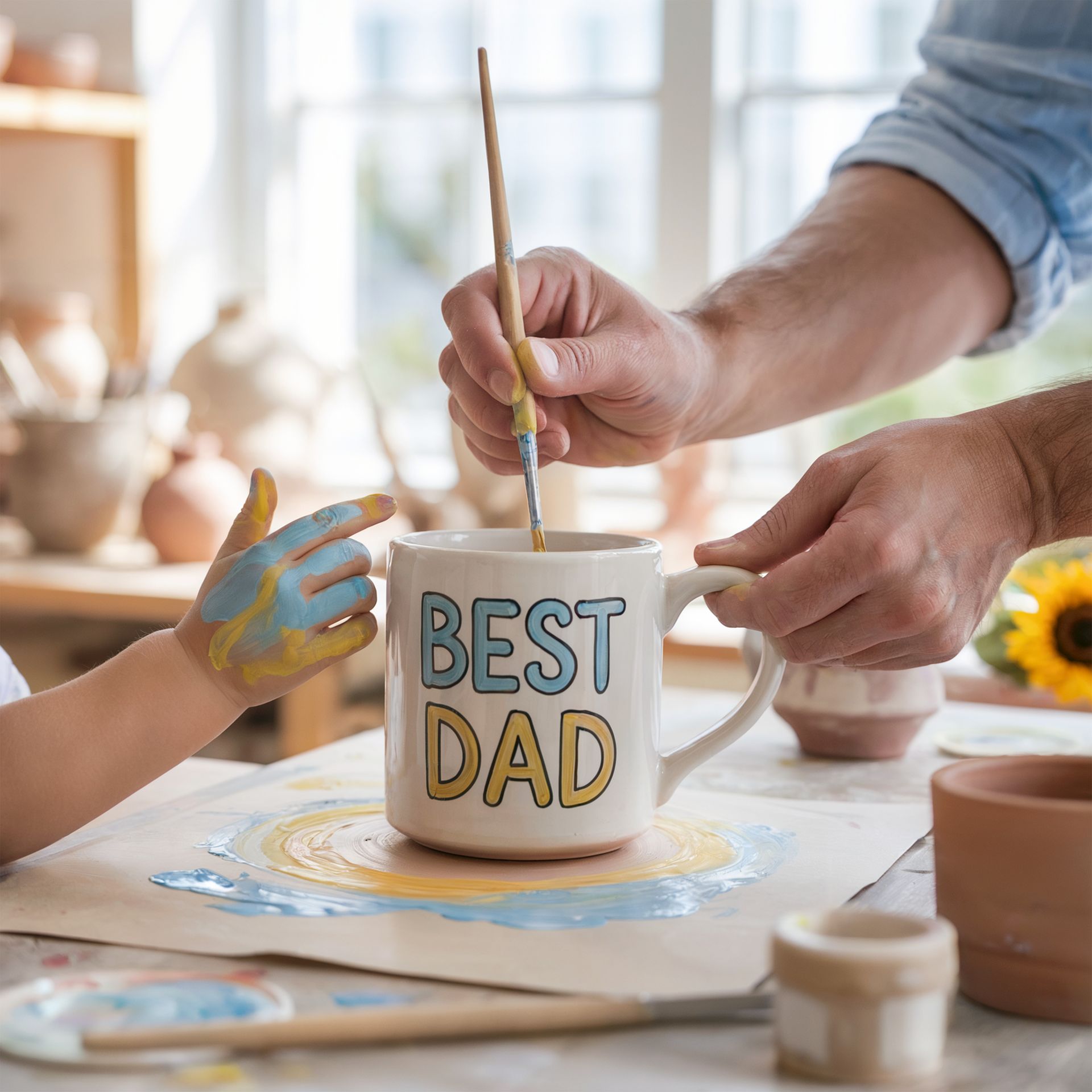 Des enfants en train de jouer avec leurs parents