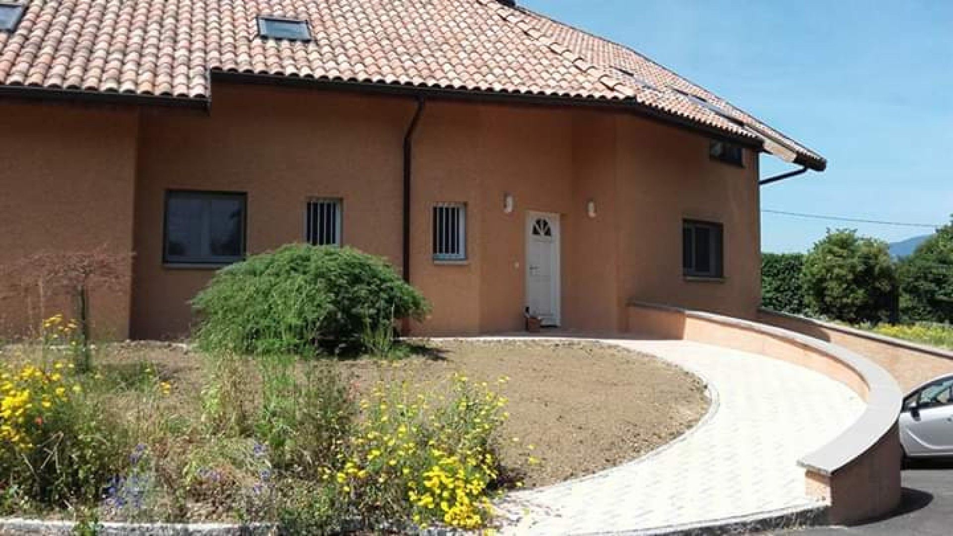 Construction des murs d'une maison