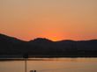 Coucher de soleil sur le lac des Sables et les Laurentides