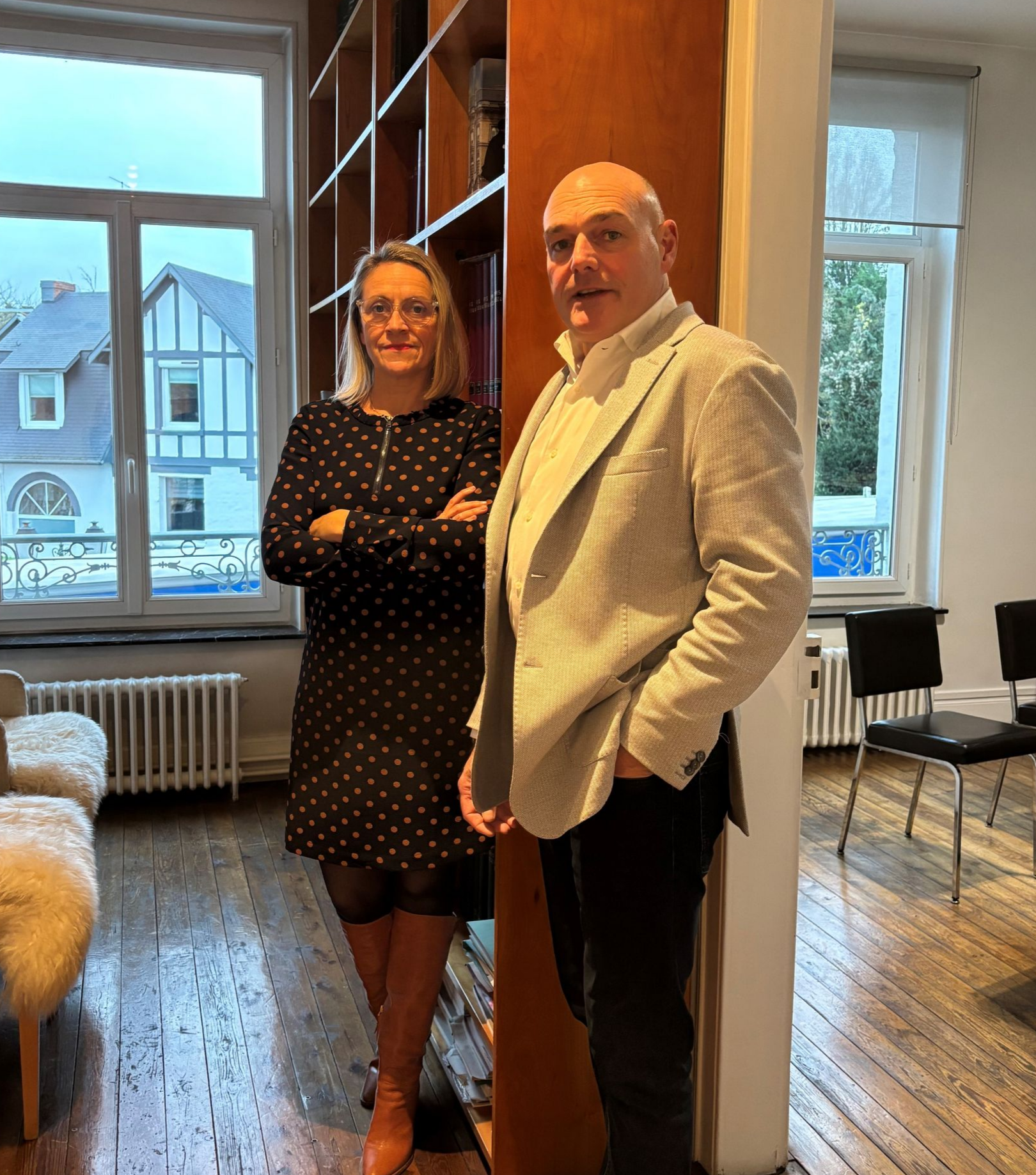 avocats Maître Sandrine Billard et Maître Jean-Raphaël Doyer, dans leurs locaux.