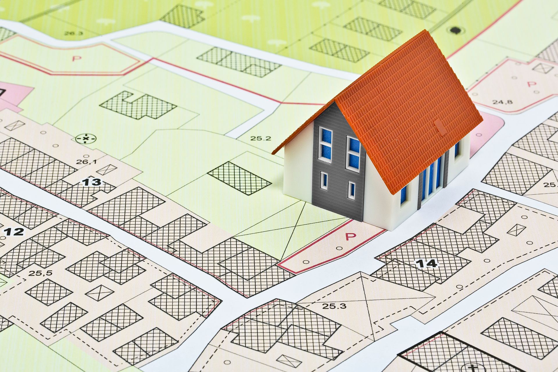 Plan de rue d'un lotissement