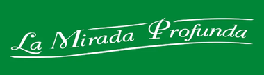 Logotipo verde con texto blanco en cursiva que dice &ldquo;La Mirada Profunda&rdquo;