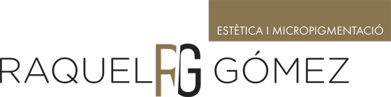 Un logotipo para una empresa llamada Raquel Gómez.
