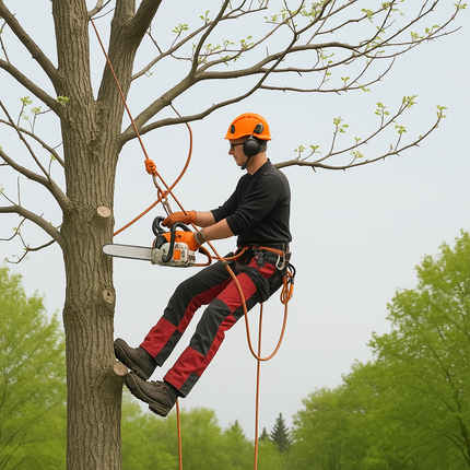 ein grüner man-Lkw steht vor einem Schuppen - Traumgärten Benjamin Biermeyer aus Soest