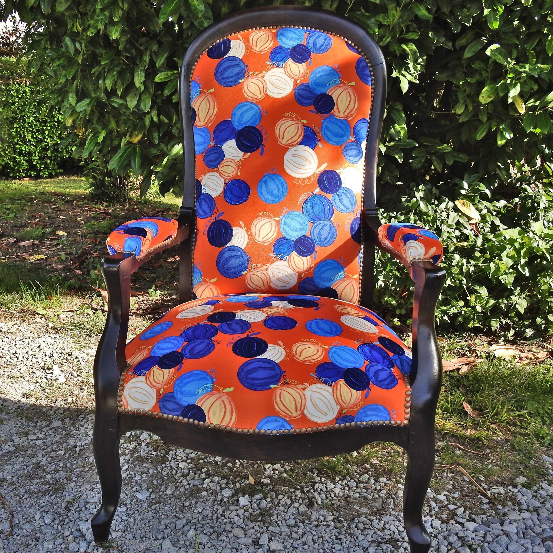 Rénovation fauteuil géométrique