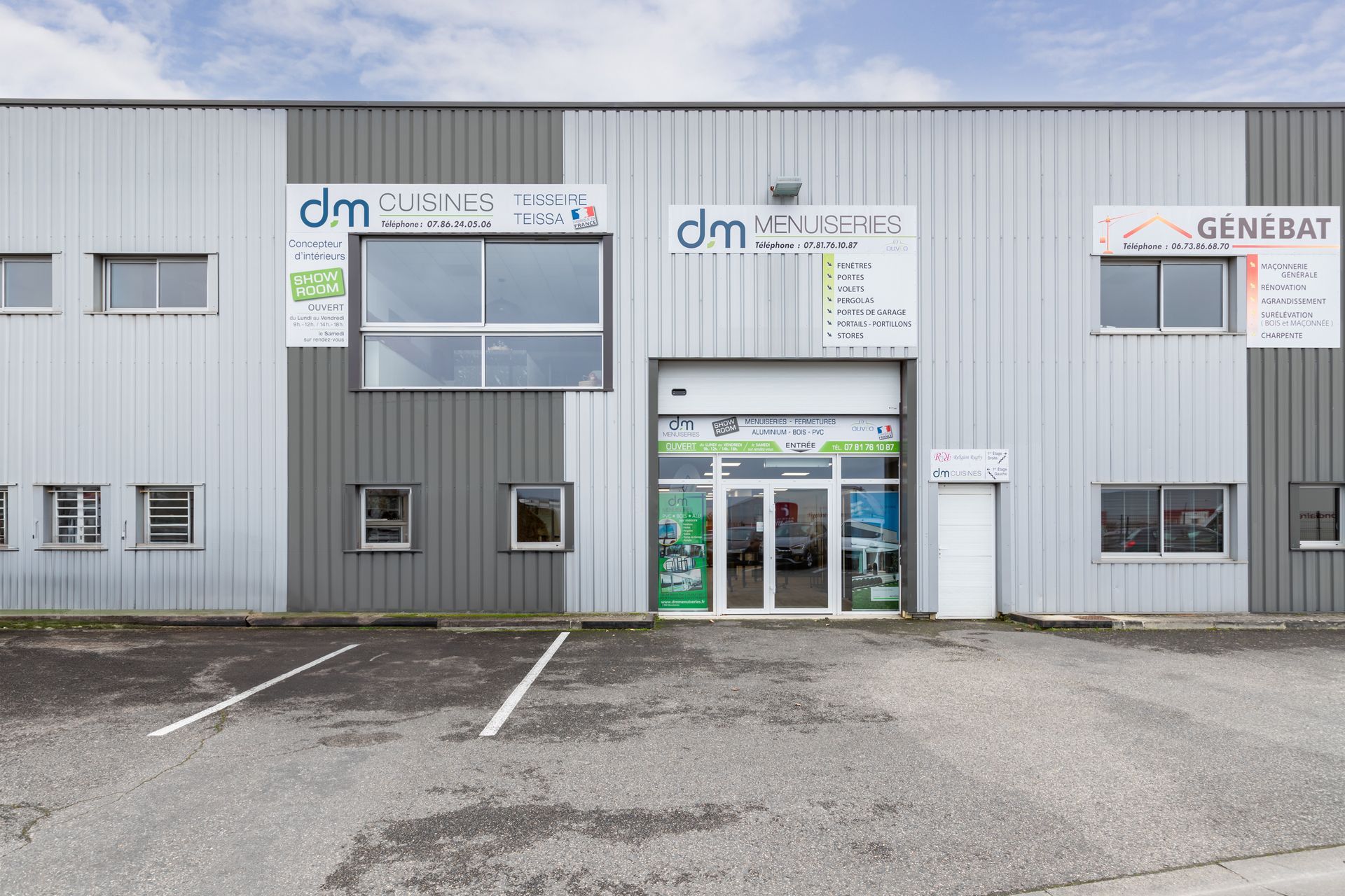 Devanture de DM Menuiseries