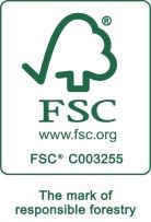 Logotipo del FSC: Icono de árbol sobre 