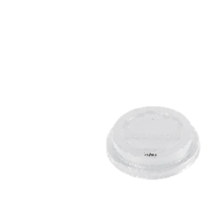 Tapa de plástico transparente.