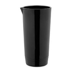 Vaso mezclador de barra negra con pico vertedor.