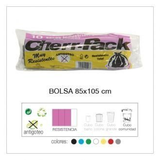 Una imagen de una bolsa que dice bolsa 85x105 cm.