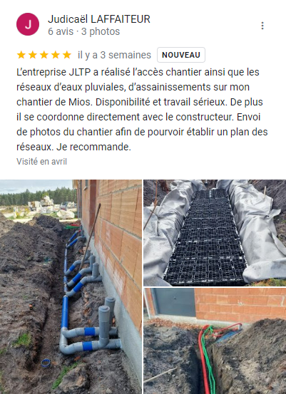 Avis client avec 3 photos