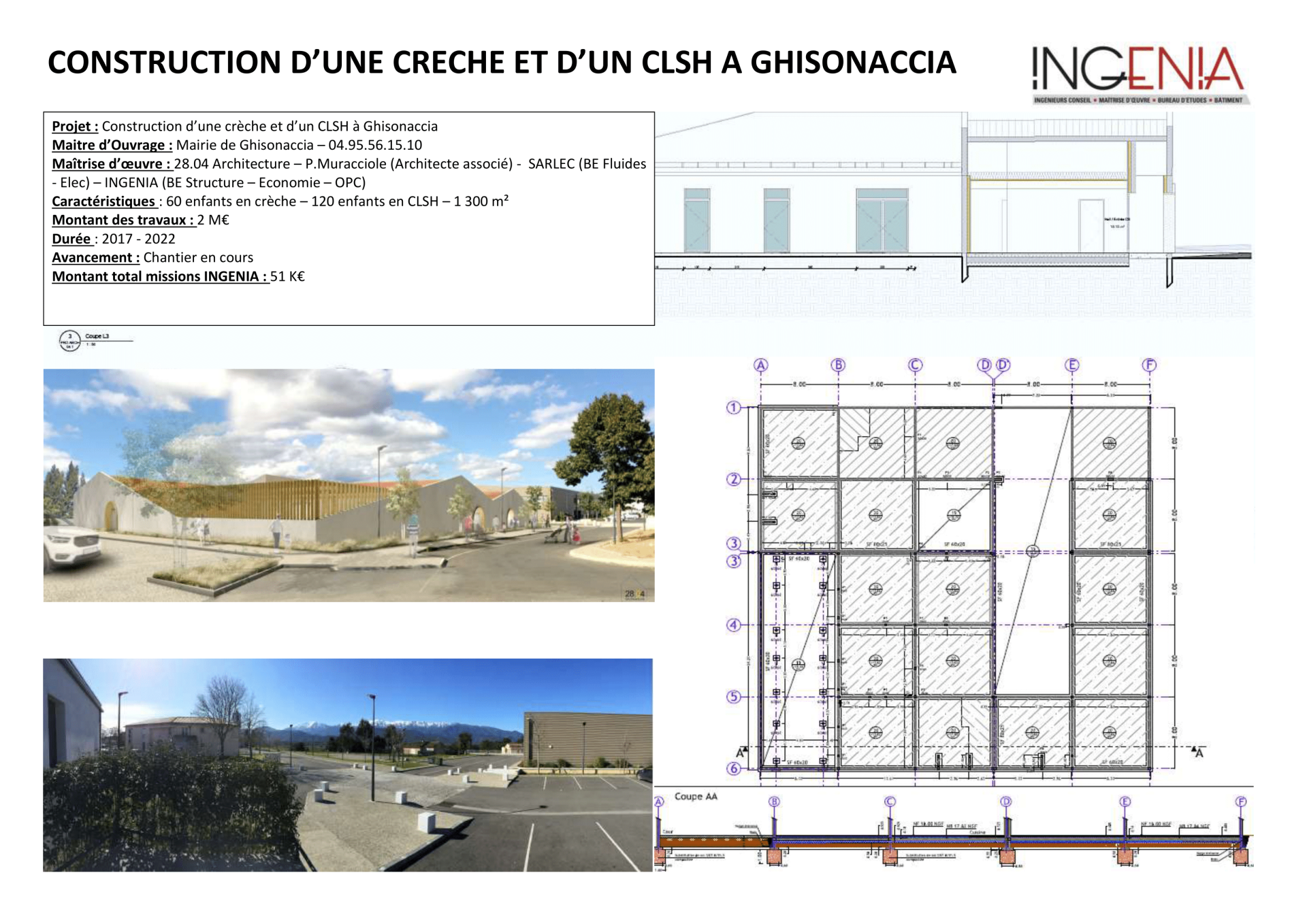 CONSTRUCTION DE LA CRECHE DE GHISONACCIA