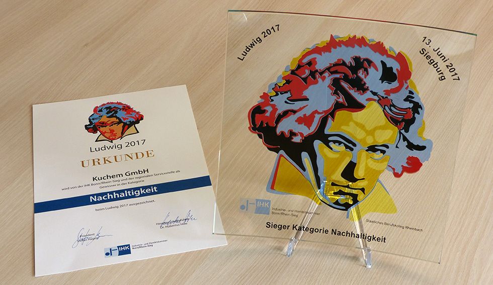 Ein Bild von Beethoven sitzt neben einer Karte