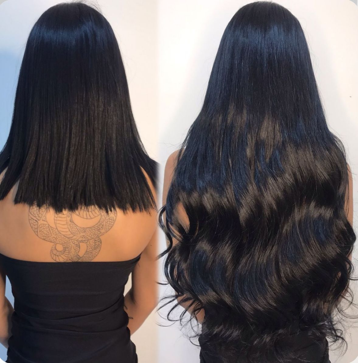Extensiones de cabello rubio con pequeñas trenzas unidas al cabello natural, sujetadas con clips.