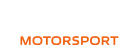 Das Wort „Motorsport“ ist in Orange auf weißem Hintergrund geschrieben.