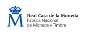 The logo for real casa de la moneda fabrica nacional de moneda y timbre