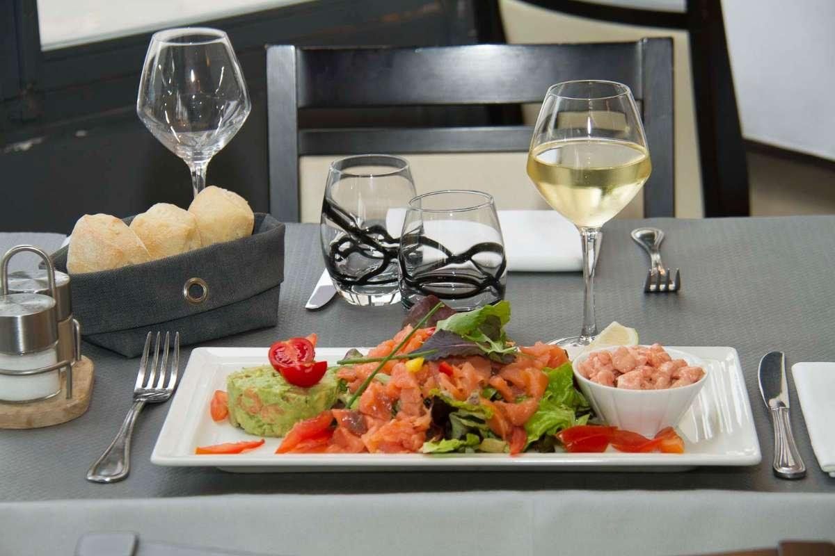 Salade de saumon fumé