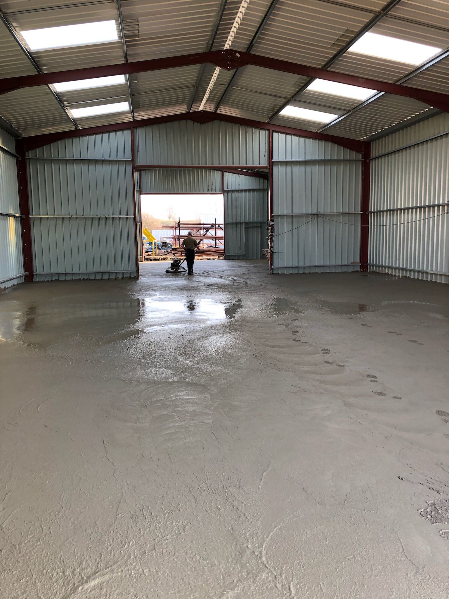 Coulage dallage béton