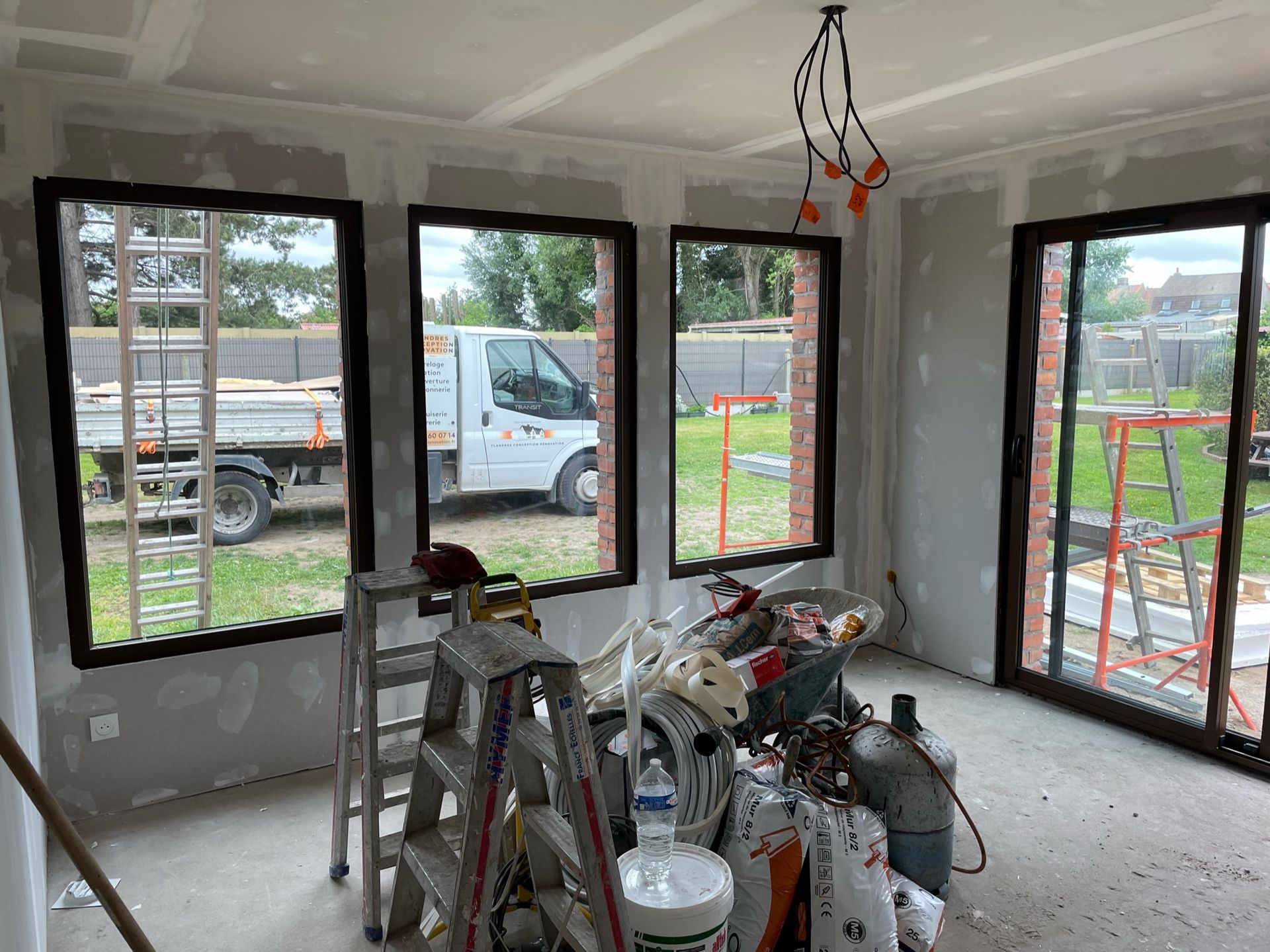 Extension plâtrerie