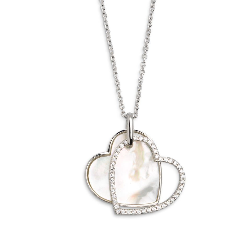 Herzkette aus Sterlingsilber