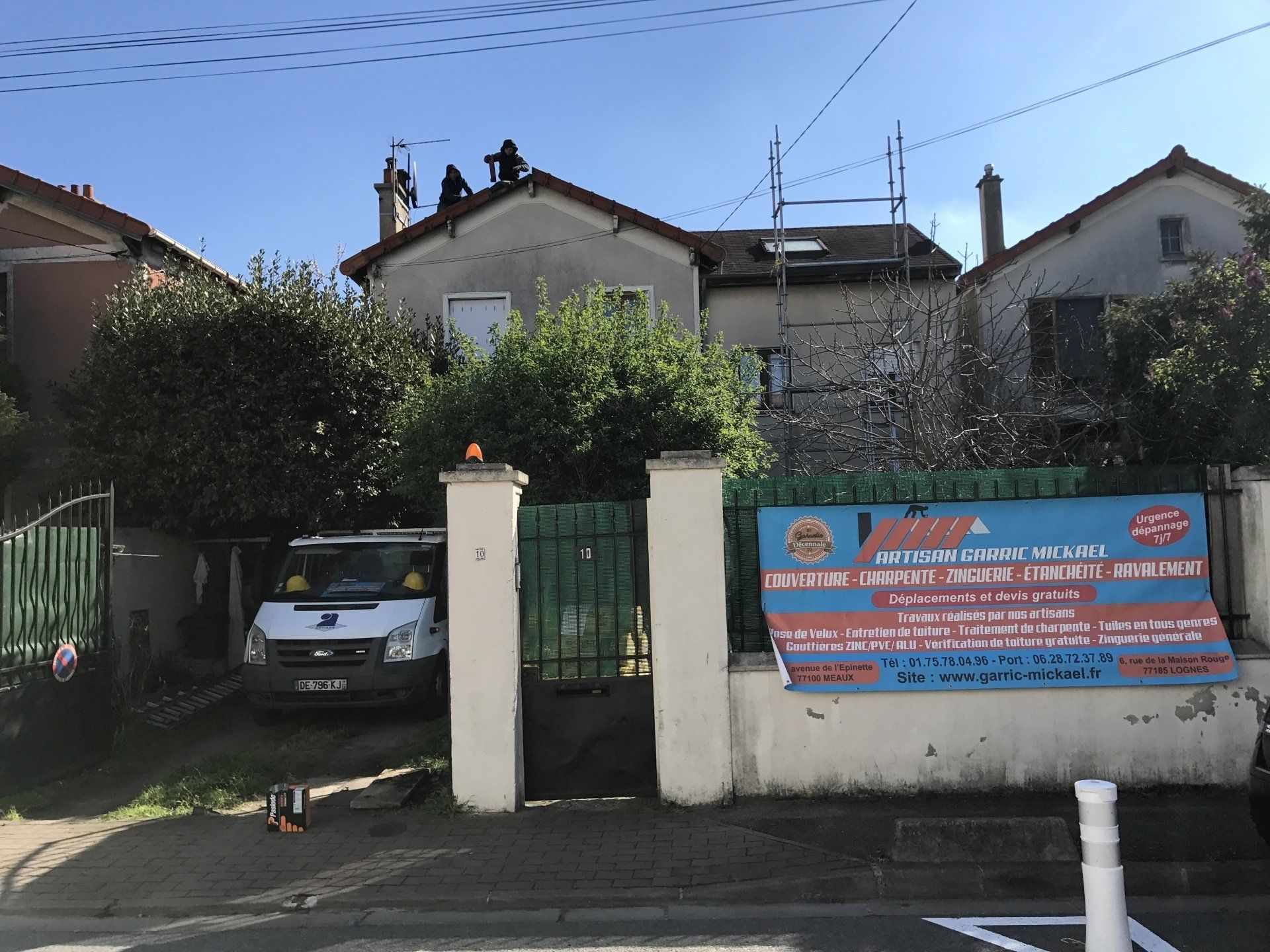 Banderole de travaux