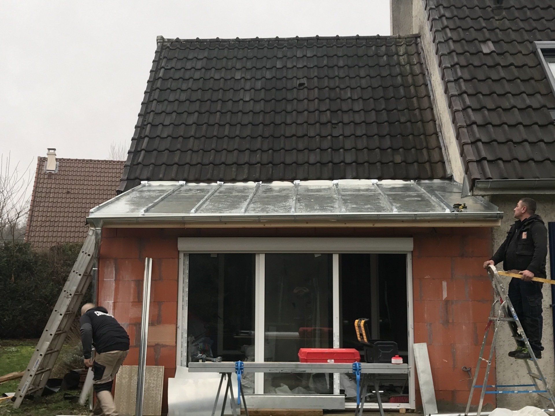 Toiture sur extension