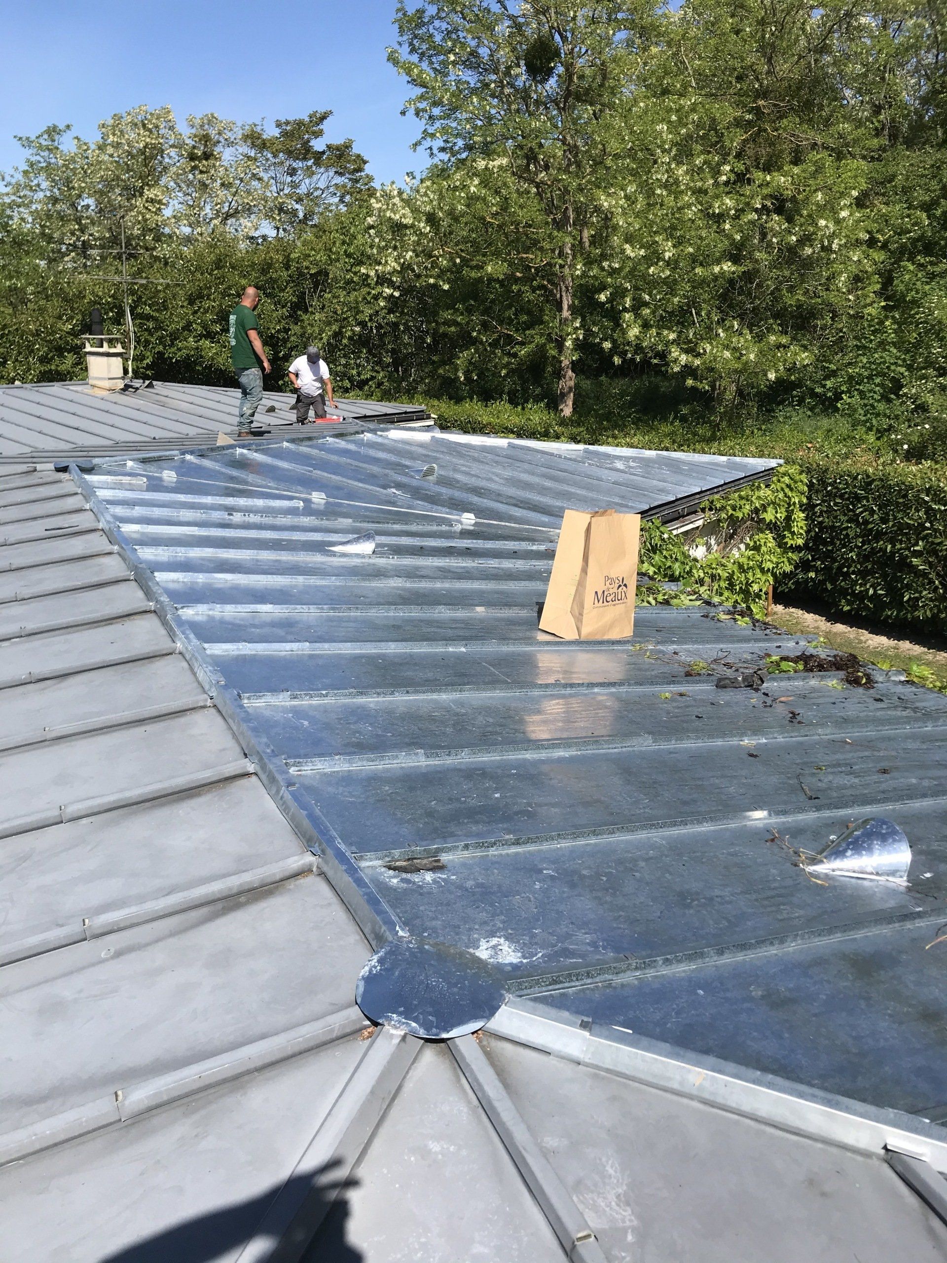 Rénovation toiture en zinc