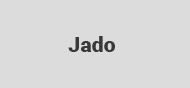 Das Wort „Jado“ ist in Schwarz auf weißem Hintergrund geschrieben.