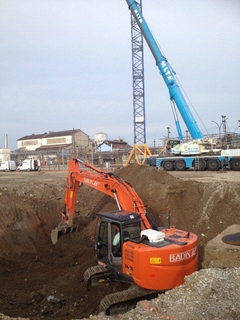 Site industriel chimique TERIS - Terrassement