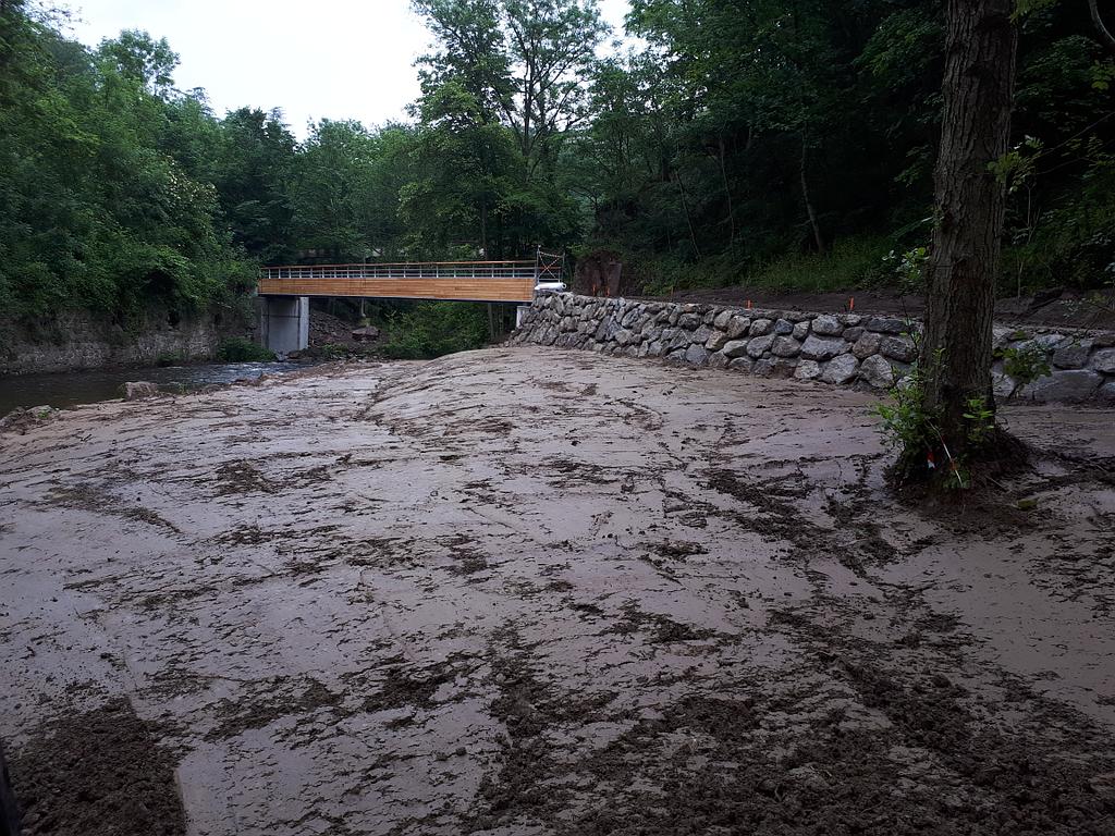 Aménagment, enrochement de la Via Fluvia - Annonay 2018