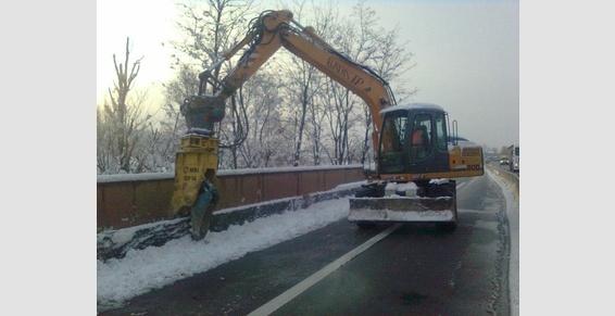 Démolition glissières ASF