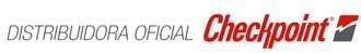 Logotipo de Distribuidora oficial Checkpoint en rojo y negro sobre fondo blanco