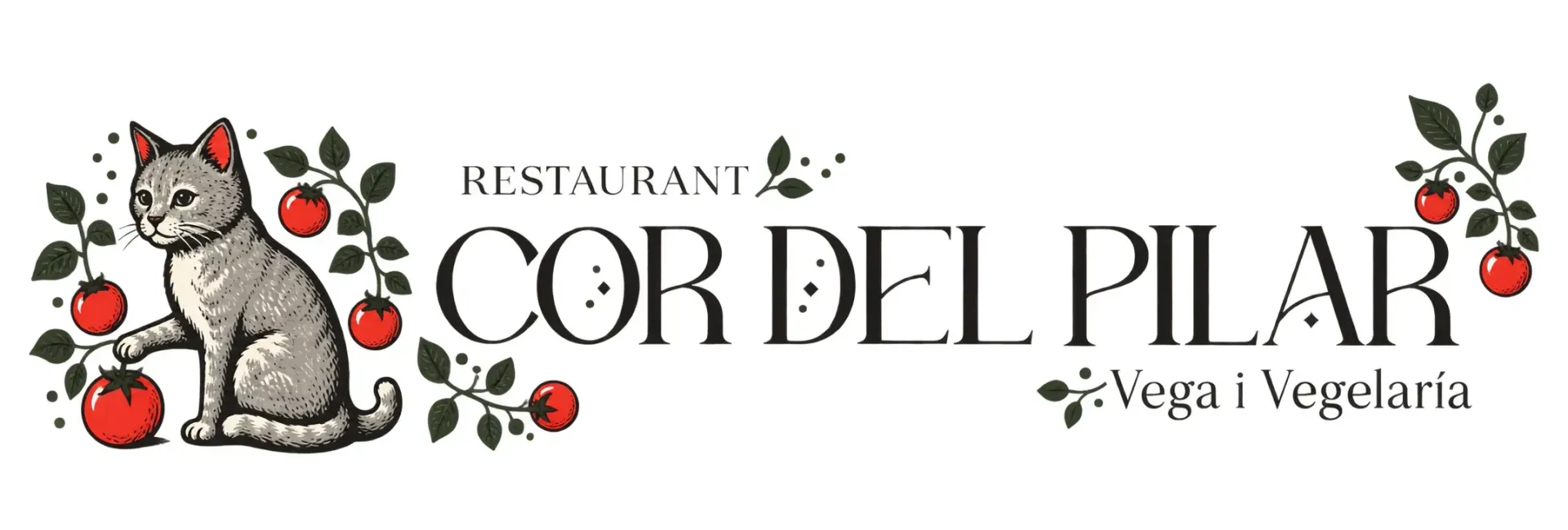 Logotipo Restaurante Vegano Cor Del Pilar