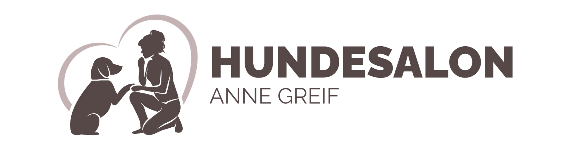 Ein Logo für einen Hundesalon namens Hundesalon Anne Greif