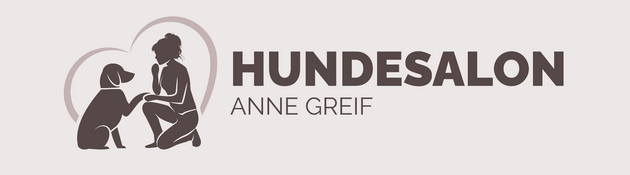 Ein Logo für einen Hundesalon namens Hundesalon Anne Greif