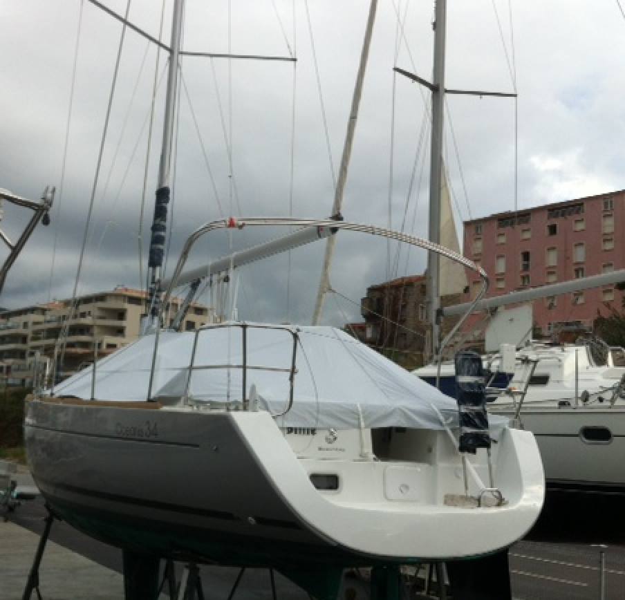 Taud de pont en PVC léger gris clair