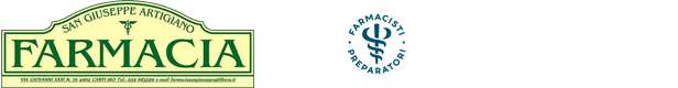 Logo Farmacia San Giuseppe Artigiano e logo Farmacie Specializzate