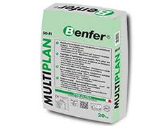 Boîte de produit Green Benfer Multiplan verte, avec du texte noir et une étiquette blanche sur fond blanc