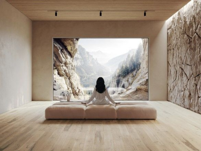 Parquet pour une galerie d'art