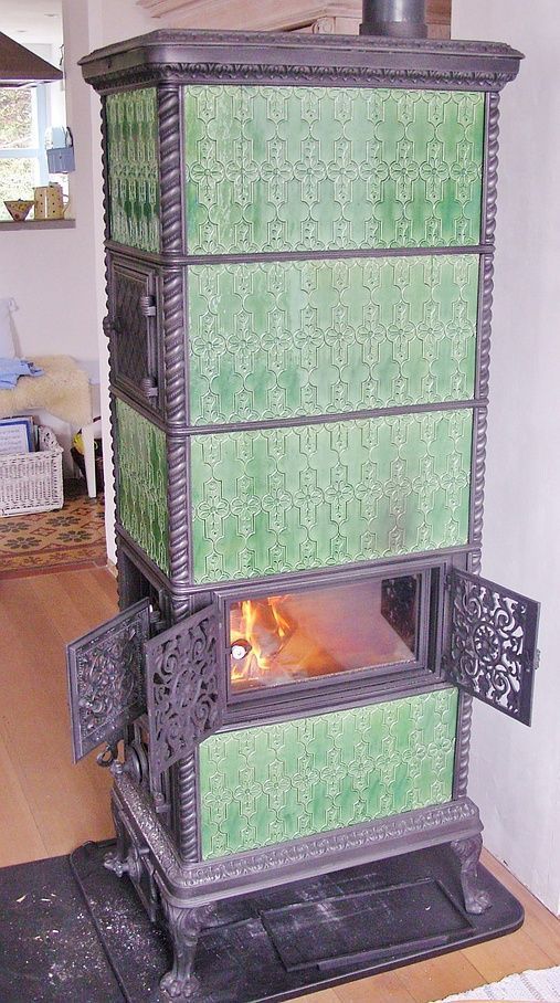 Klus Lucelle model stove with additional large glass door