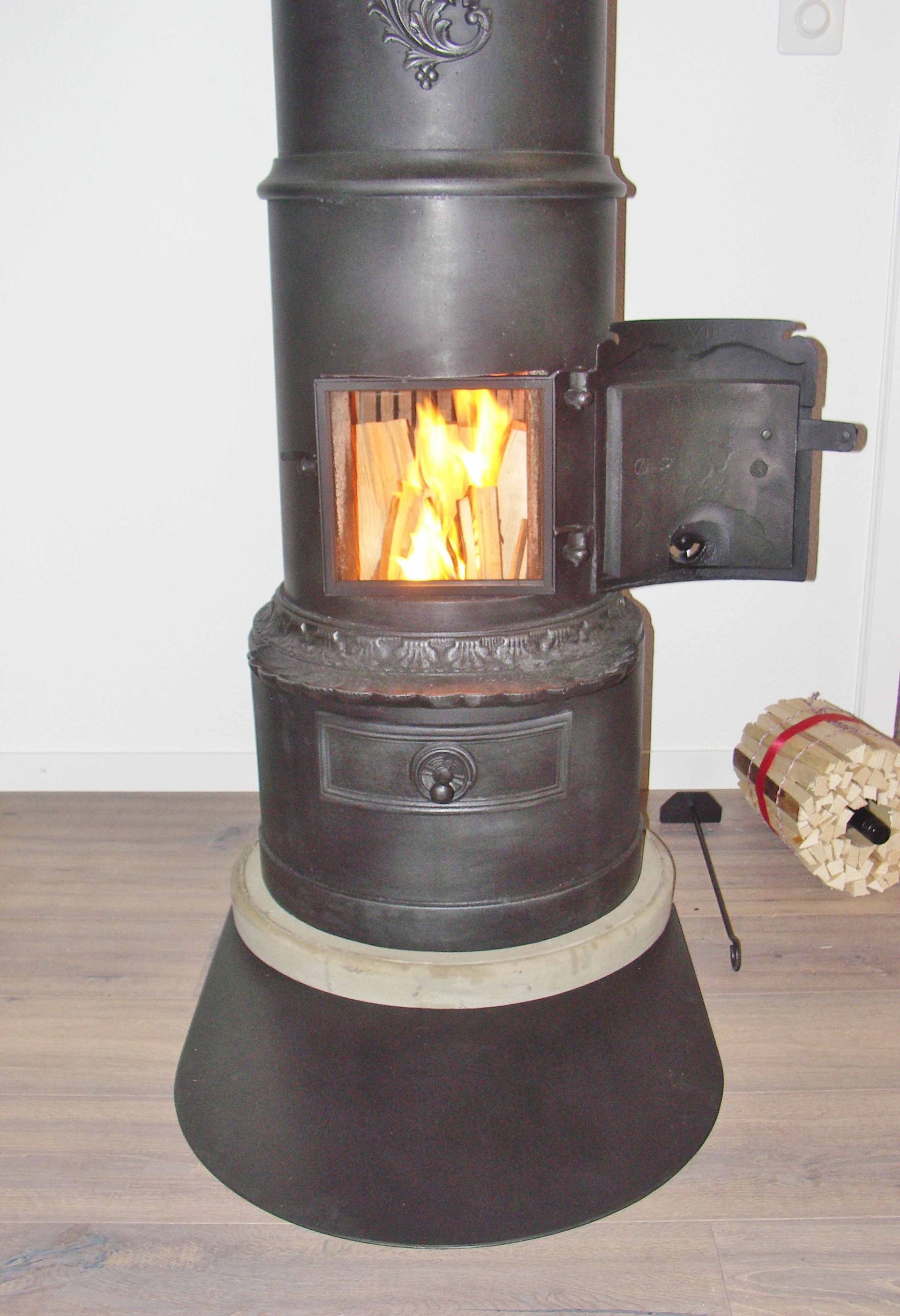 Large, deeper furnace and glass door to attach